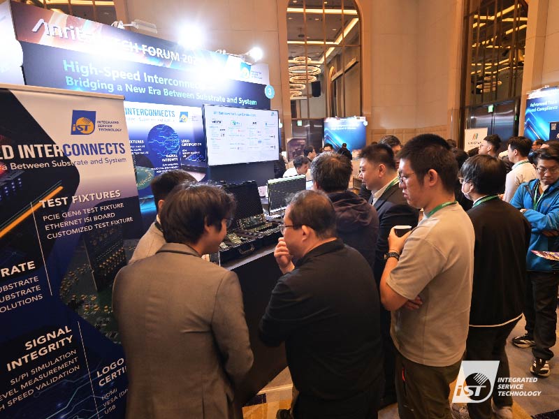 宜特科技參與2025 Anritsu Tech Forum 數位聯盟高速介面峰的攤位照片